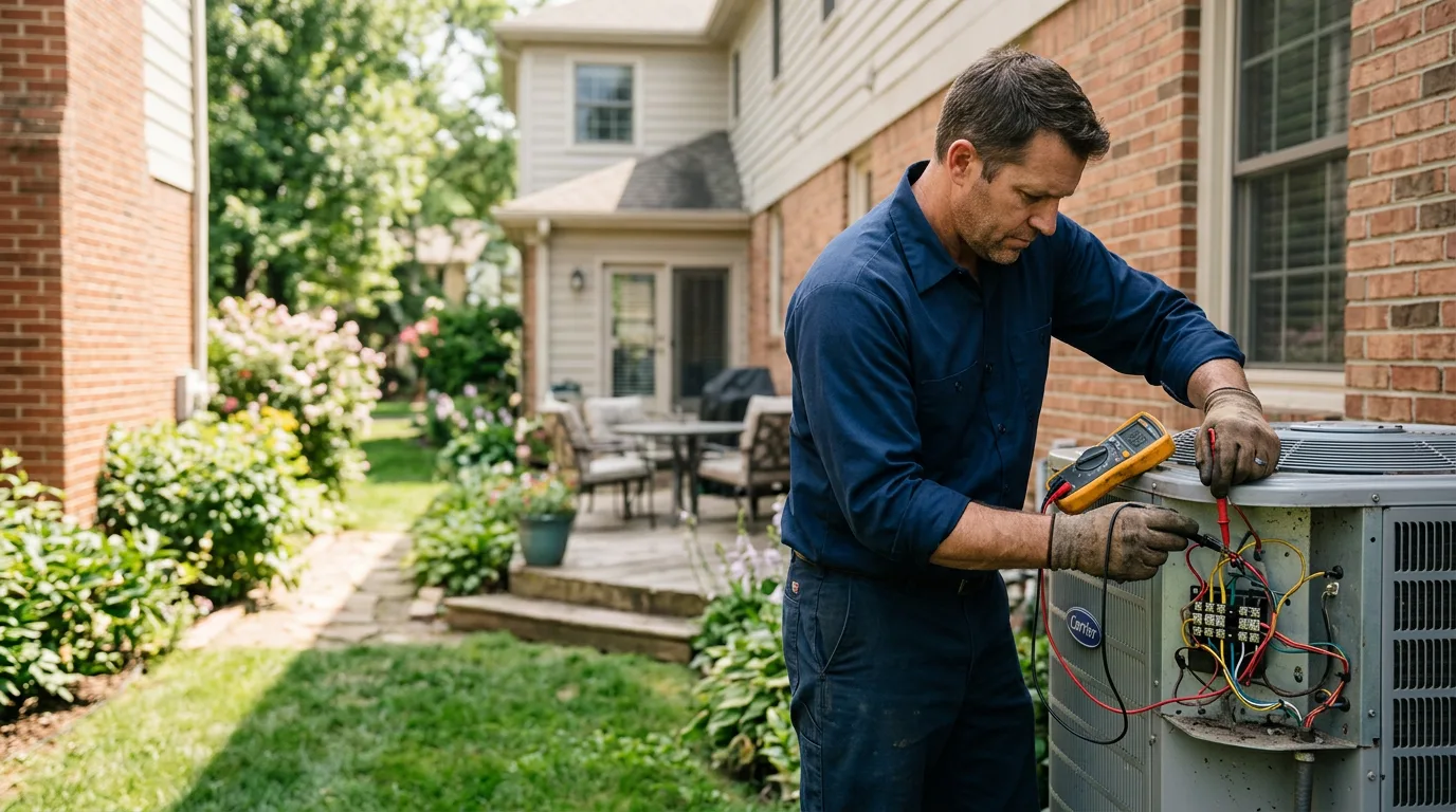 HVAC technician working near Benton, TN